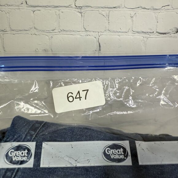 Vintage 90s Y2K Blouse Women Plus 2X Blue Denim Chambray Floral Embroidered Top - Picture 13 of 13